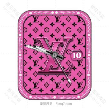 LOUIS VUITTON路易斯威登l粉红LOGO印花表盘.clock