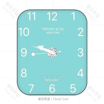 蒂芙尼蓝简约清新表盘.clock