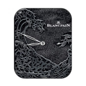 宝珀Blancpain黑色镂空神奈川冲浪里表盘.clock