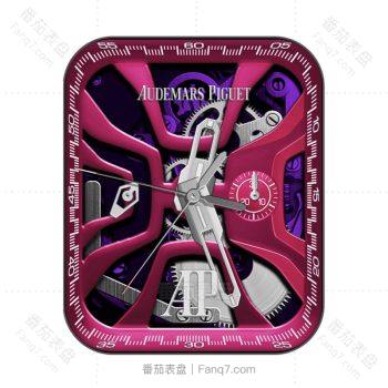 爱彼Audemars Piguet粉色机械紫色底表盘.clock