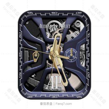 爱彼Audemars Piguet靛蓝色机械灰色底表盘.clock