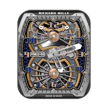 理查德米尔RICHARD MILLE空气动力陀飞轮RM21-1限量50枚机械表盘.clock