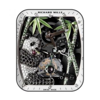 理查德米尔RICHARD MILLE价值650万限量15枚熊猫陀飞轮RM26-1表盘.clock