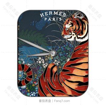 hermes爱马仕橙虎虎生威绝美表盘.clock