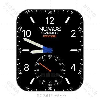 诺莫斯Nomos黑色简约干净表盘.clock