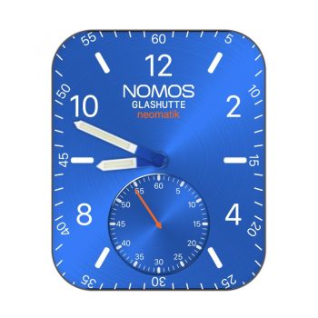 诺莫斯Nomos蓝色简约干净表盘.clock