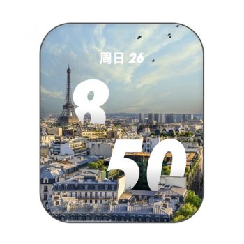 Paris 3D法国巴黎城市表盘.clock