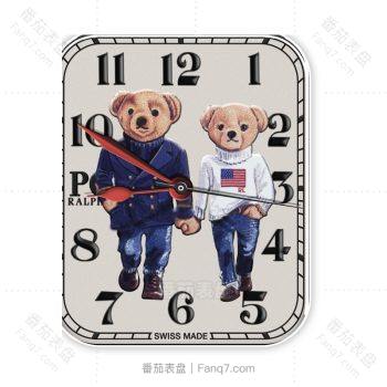 Ralph Lauren 拉夫劳伦polo bear 情侣白色泰迪熊.clock