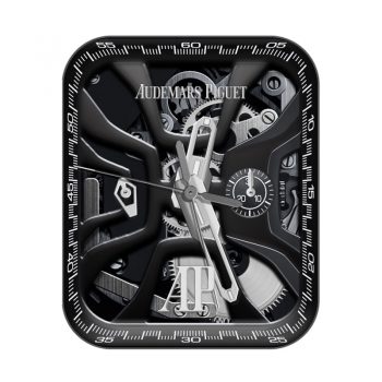 爱彼Audemars Piguet黑色机械表盘.clock