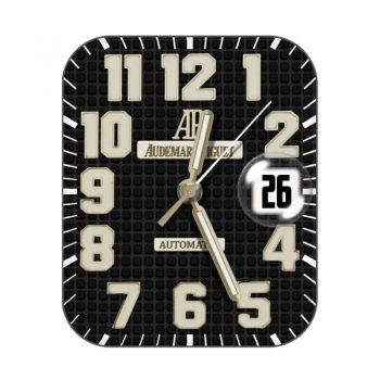 爱彼Audemars Piguet复古黑色方格大个罗马数字表盘.clock