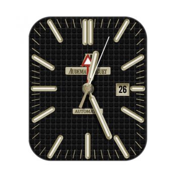 爱彼Audemars Piguet复古黑色方格表盘.clock