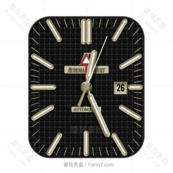 爱彼Audemars Piguet复古黑色方格表盘.clock