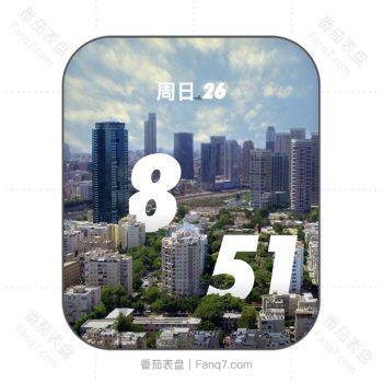 Tel Aviv 3D特拉维夫城市风光表盘.clock