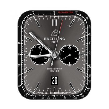 breitling百年灵灰色底黑边表盘.clock