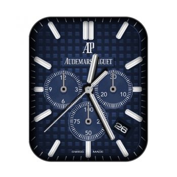 爱彼Audemars Piguet蓝色方格深蓝色边表盘.clock