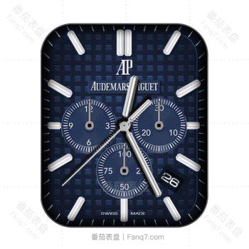 爱彼Audemars Piguet蓝色方格深蓝色边表盘.clock