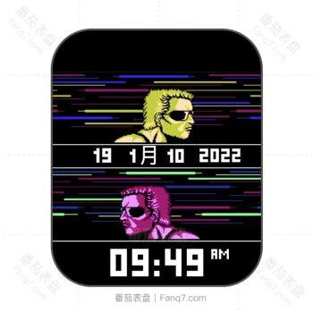 经典游戏魂斗罗表盘.clock