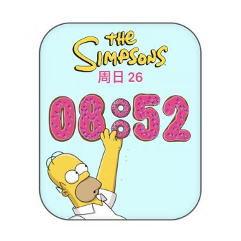 Bart Simpson-巴特·辛普森浅蓝卡通动漫表盘.clock