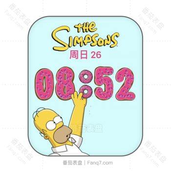 Bart Simpson-巴特·辛普森浅蓝卡通动漫表盘.clock