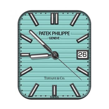 partek philippe百达翡丽浅蓝条纹表盘.clock