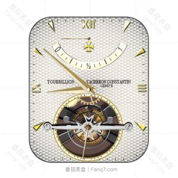 江诗丹顿(Vacheron Constantin)米白方格表盘.clock