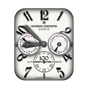 江诗丹顿(Vacheron Constantin)复古米白方格表盘.clock