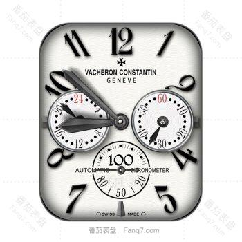 江诗丹顿(Vacheron Constantin)复古米白方格表盘.clock