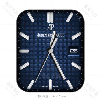 爱彼Audemars Piguet蓝色方格简约表盘.clock