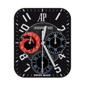 爱彼Audemars Piguet黑色中间黑方格红色小盘表盘.clock