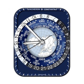 江诗丹顿(Vacheron Constantin)蓝色地球仪表盘.clock