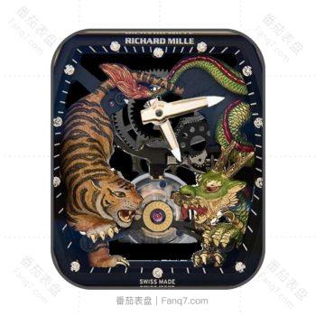 理查德米尔RICHARD MILLE限量20枚杨紫琼龙虎陀飞轮RM51-1表盘.clock