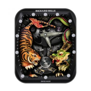 理查德米尔RICHARD MILLE限量20枚杨紫琼龙虎陀飞轮RM51-1表盘.clock