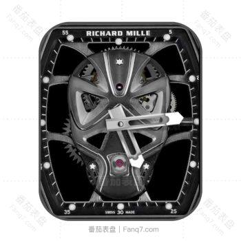 理查德米尔RICHARD MILLE限量版面具陀飞轮RM52-06表盘.clock