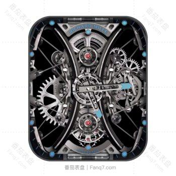 理查德米尔RICHARD MILLE价值796万“激情碰撞”的非凡成果全世界限量30枚炫酷机械RM53-1表盘.clock