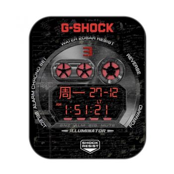 casio卡西欧黑色科技感表盘.clock