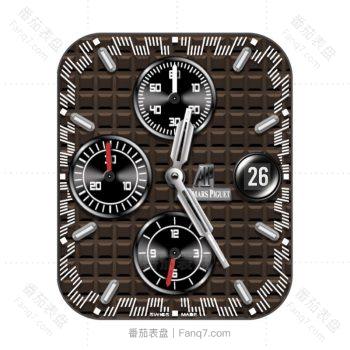 爱彼Audemars Piguet棕色方格表盘.clock
