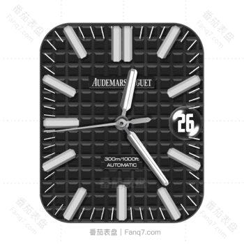 爱彼Audemars Piguet黑色方格简约表盘.clock