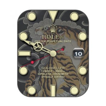 ROLEX劳力士日本浮世绘猛虎底纹表盘.clock