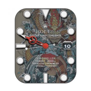 ROLEX劳力士蛟龙出海浮世绘底纹表盘.clock