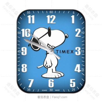 蓝色史努比卡通表盘.clock
