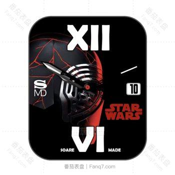 星球大战酷红黑表盘.clock