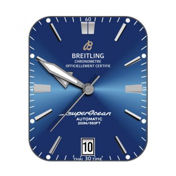breitiling百年灵蓝金属烤漆表盘.clock