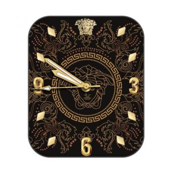 范思哲VERSACE黑金金属源泉表盘.clock