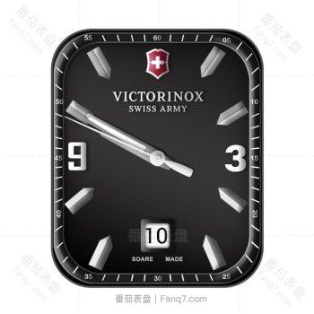维氏VICTORINOX瑞士军刀酷黑高级大气表盘.clock