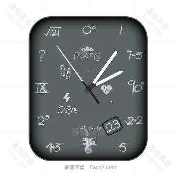 爱因斯坦公式浅灰绿数学方程式表盘.clock