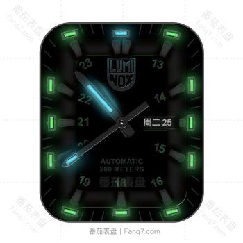 LUMI NOX/雷美诺时美国军用深夜绿荧光表盘.clock