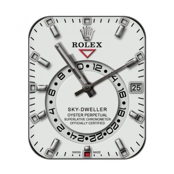 ROLEX劳力士黑白圆盘表盘.clock