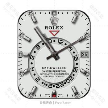 ROLEX劳力士黑白圆盘表盘.clock