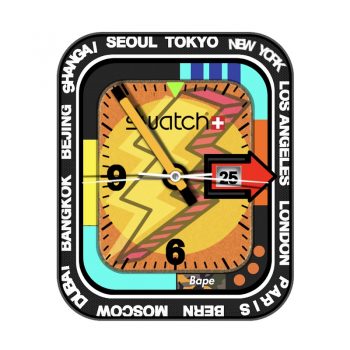 SEOUL TOKYO闪电卡通表盘.clock