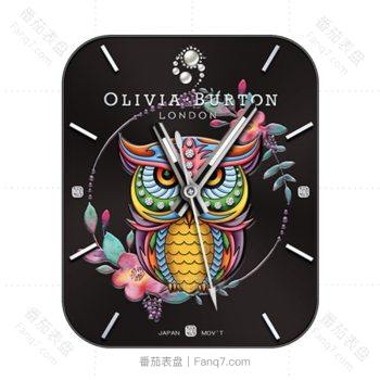 Olivia burton奥利维亚伯顿多彩猫头鹰表盘.clock